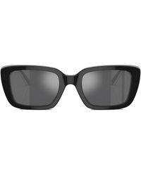 Tory Burch - Rectangle-Frame Logo-Plaque Sunglasses - Lyst