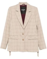 Patrizia Pepe - Blazer a cuadros con dos botones - Lyst