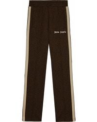 Palm Angels - Leopard-Jacquard Track Pants - Lyst