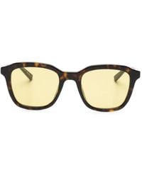 Saint Laurent - Tortoiseshell-Effect Square-Frame Sunglasses - Lyst