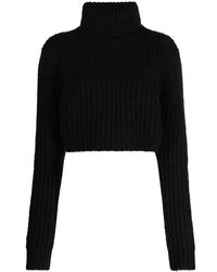DSquared² - Ribbed-Knit Cropped Jumper - Lyst