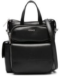 Versace - Cargo Leather Tote Bag - Lyst