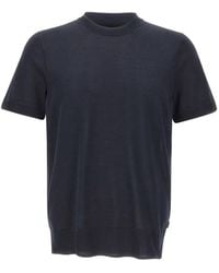 BOSS - Pull En Soie Nottano À Manches Courtes - Lyst