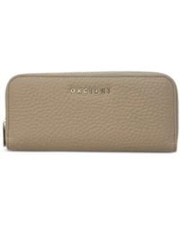 Orciani - Zip-Arond Calf Leather Wallet - Lyst