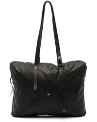 Ma+ - Cross-Detail Leather Tote Bag - Lyst