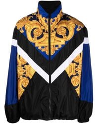 Versace - Giacca con zip con stampa barocca - Lyst
