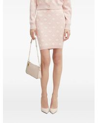 Guess - Monogram-Print Knit Mini Skirt - Lyst