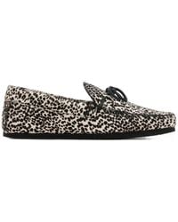 Isabel Marant - Fitza-Gb Animal-Print Leather Loafers - Lyst