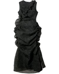 Cecilie Bahnsen - Abito Smanicato Con Ruches - Lyst