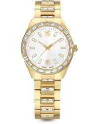 Swarovski - Matrix Crystal-Embellished Bezel 40Mm Watch - Lyst