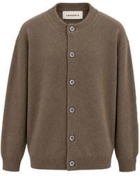Amaranto - Cardigan À Col V - Lyst