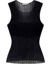 Jonathan Simkhai - Oakley Semi-Sheer Tank Top - Lyst