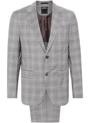 ZEGNA - Checked Single-Breasted Suit - Lyst