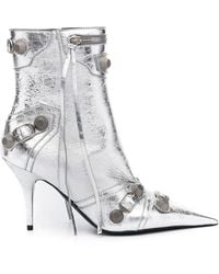 Balenciaga - Le Cagole Leather Boots - Lyst