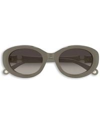 Chloé - Lunettes De Soleil À Monture Ovale - Lyst