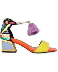 Kat Maconie - Tassel-Embellished Bird-Motif Sandals - Lyst