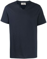 Zadig & Voltaire - Monastir Henley-neck T-shirt - Lyst