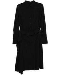 Juun.J - Belted-Waist Shirt Dress - Lyst