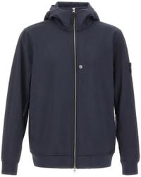 Stone Island - Soft Shell-R E.Dye Zip-Up Jacket - Lyst