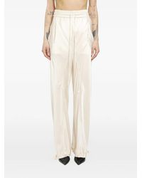 Yehuafan - Pantalon En Satin À Lien De Resserrage - Lyst