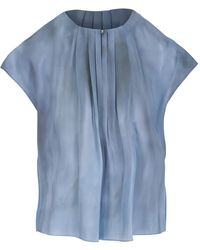 Vince - Pleated Blouse - Lyst