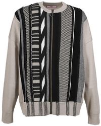 Martine Rose - Multi-Stripe Zip-Up Cardigan - Lyst