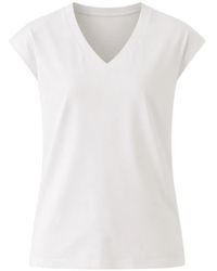 Patrick Assaraf - V-Neck Cotton T-Shirt - Lyst