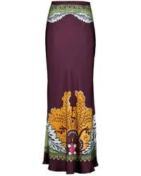 La DoubleJ - Maxi-Rok Met Print - Lyst