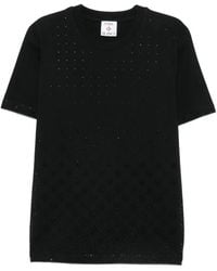 CASABLANCA - Crystal-Embellished Monogram-Pattern T-Shirt - Lyst