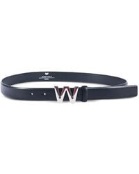 Weekend by Maxmara - Logo-Buckle Leather Belt - Lyst