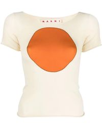 Marni - Contrast Patch T-Shirt - Lyst