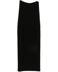 Issey Miyake - Sleeveless Boat-Neck Midi Dress - Lyst