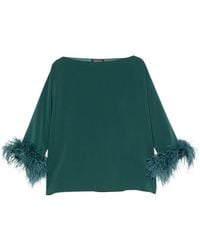 Gianluca Capannolo - Laura Feather-Trim Top - Lyst