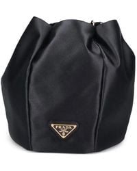 Prada - Satin Mini Bucket Bag - Lyst