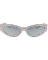 Versace - Sonnenbrille Mit Ovalem Gestell - Lyst