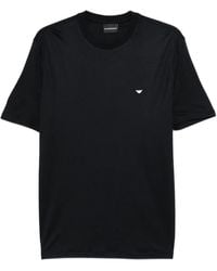 Emporio Armani - Cotton Blend T-Shirt - Lyst