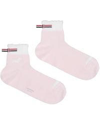 Thom Browne - Pointelle Stitch Hector Crew Socks - Lyst