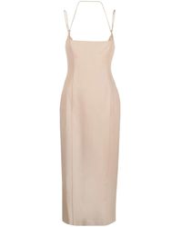 The Attico - Panelled Virgin-Wool Dress - Lyst