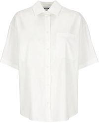 MSGM - Hemd mit aufgesetzter Tasche - Lyst