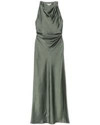 Vince - Cowl-Neck Ruched Maxi Dress - Lyst