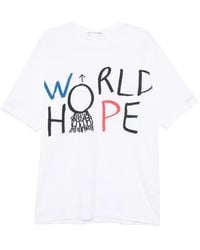 Comme des Garçons - Graphic-Print Cotton T-Shirt - Lyst