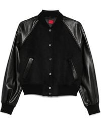 HUGO - Cropped Bomber Jacket - Lyst