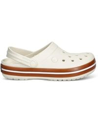 Crocs™ - Crocband Perforated Logo-Patch Mules - Lyst