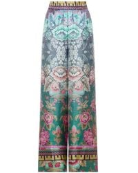 Pierre Louis Mascia - Aloe Wide-Leg Floral Trousers - Lyst