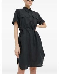 G-Star - Buttoned Flap-Pocket Mini Dress - Lyst