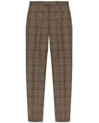 McQueen - Prince Of Wales Check Trousers - Lyst