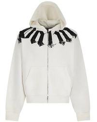 Palm Angels - Logo-Print Zip-Up Hoodie - Lyst