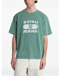 Evisu - Graphic-Print T-Shirt - Lyst