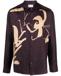 Pierre Louis Mascia - Cialda Floral-print Silk Shirt - Lyst