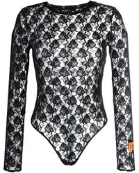 Heron Preston - Sheer Lace Bodysuit - Lyst